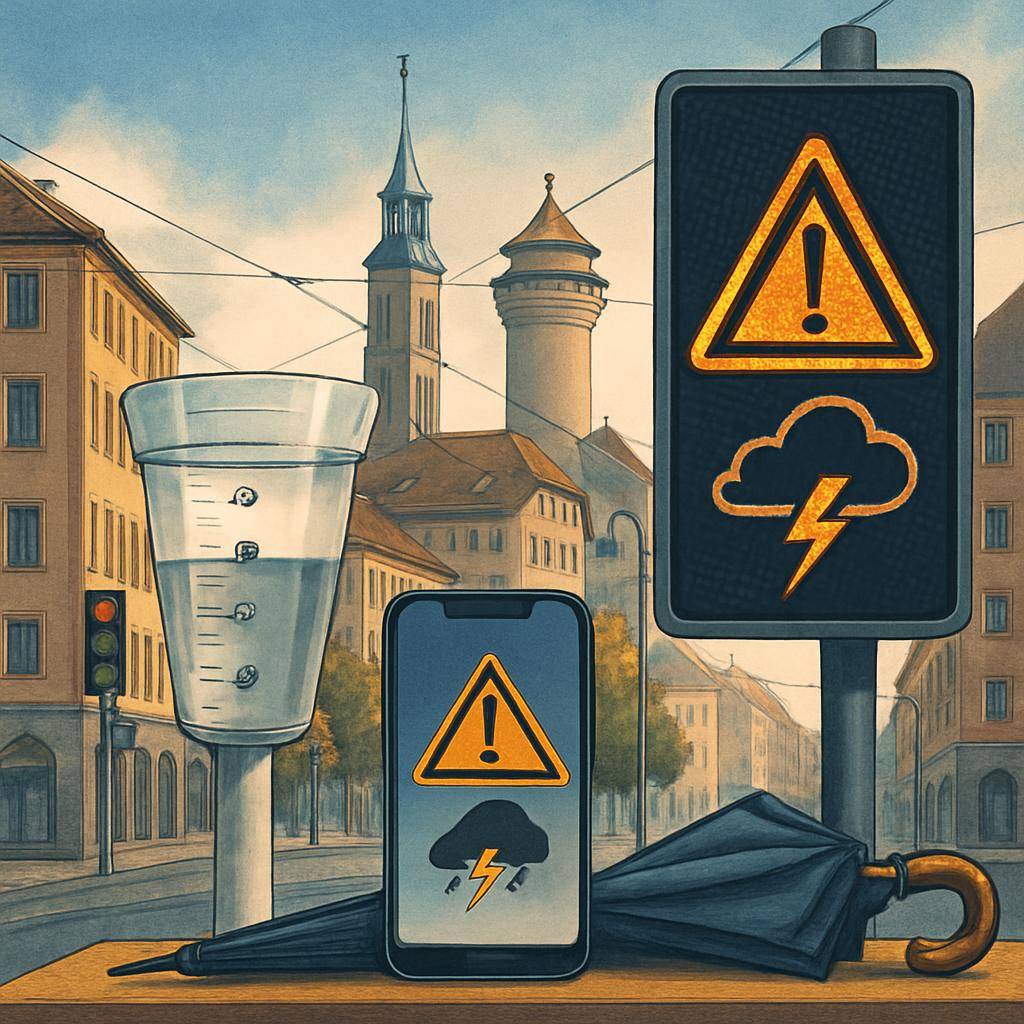 DWD-предупреждения по погоде во Франконии: быстрый чек