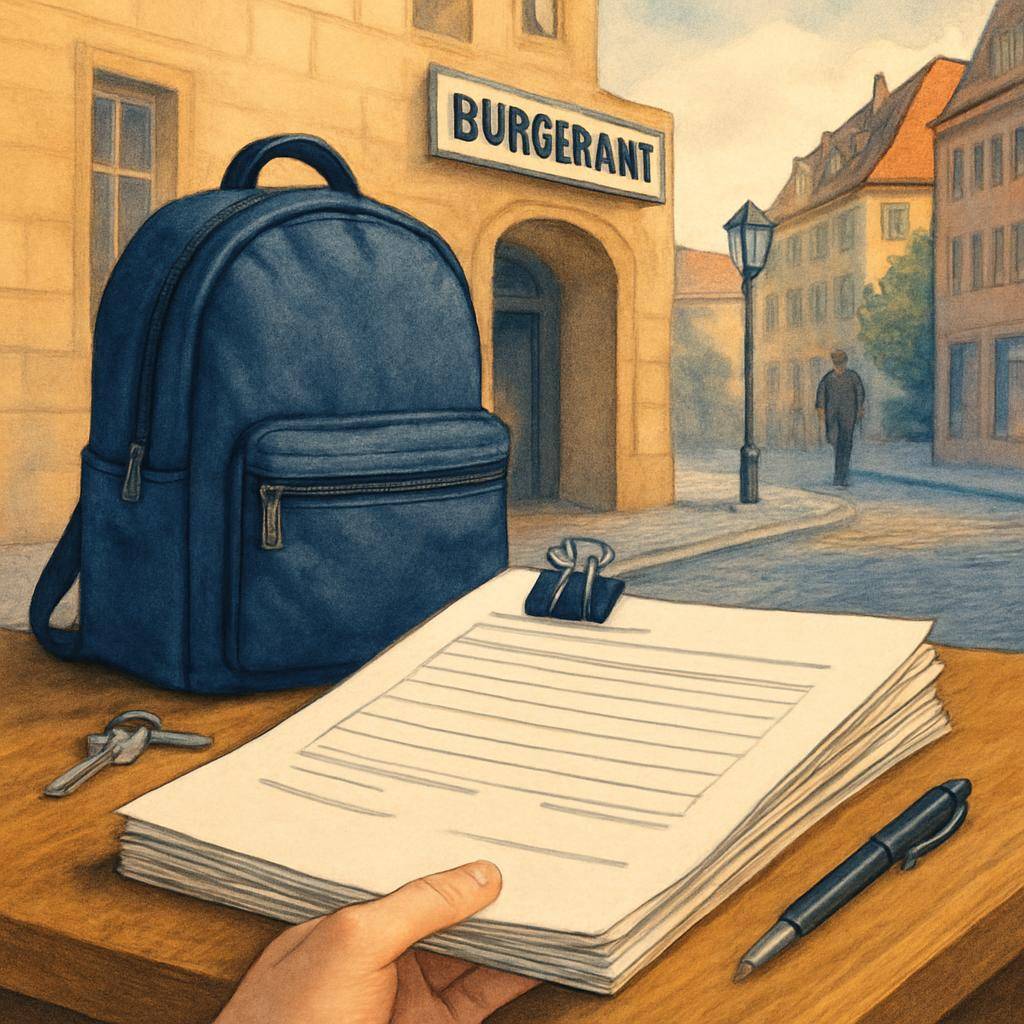 Anmeldung в Нюрнберге: список бумаг перед Bürgeramt
