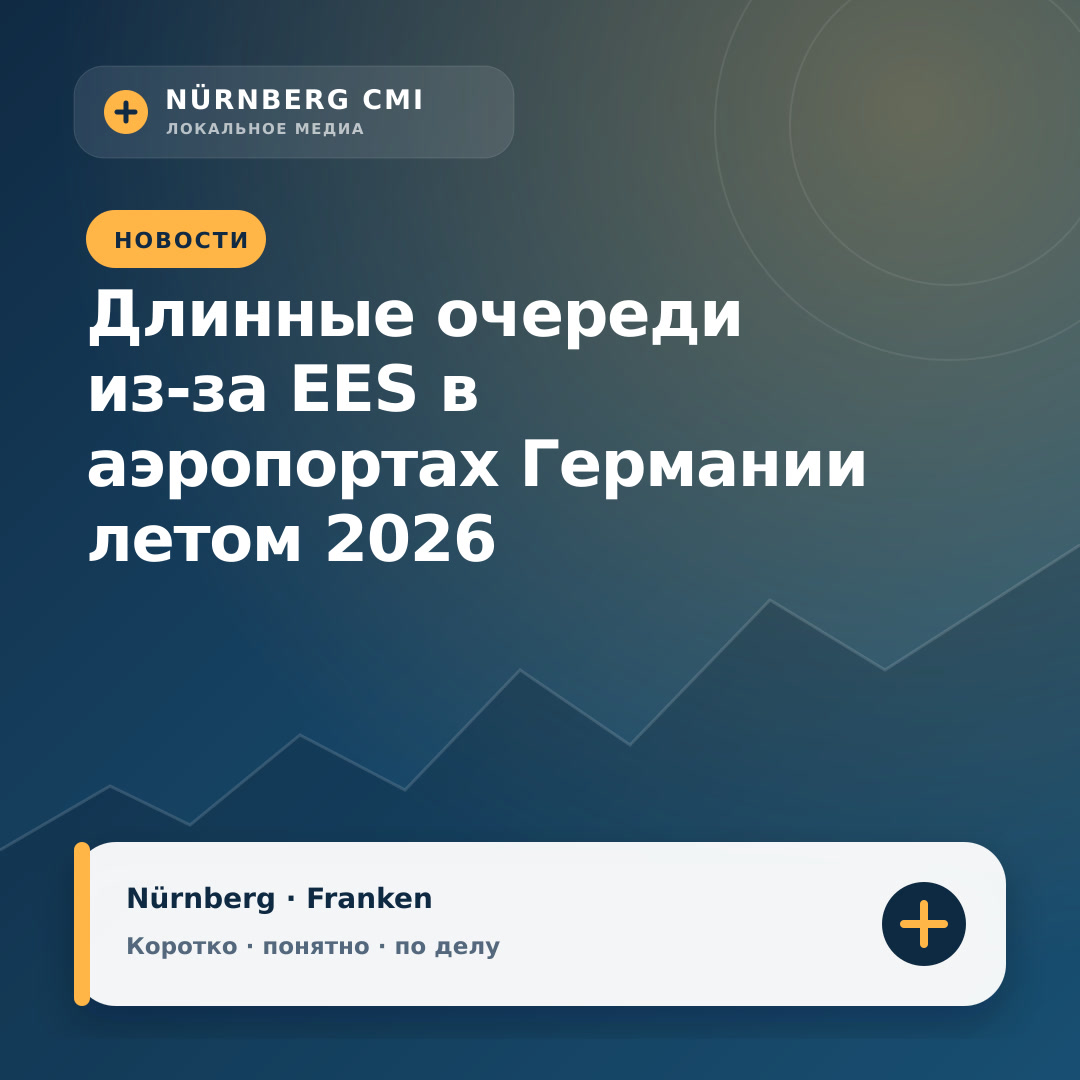 Длинные очереди из‑за EES в аэропортах Германии летом 2026