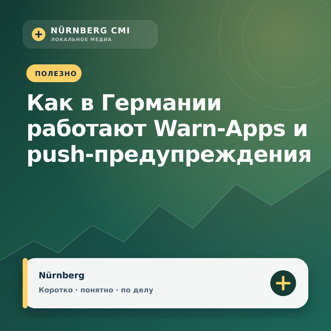 Как в Германии работают Warn-Apps и push‑предупреждения