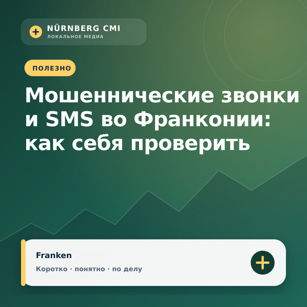 Мошеннические звонки и SMS во Франконии: как себя проверить