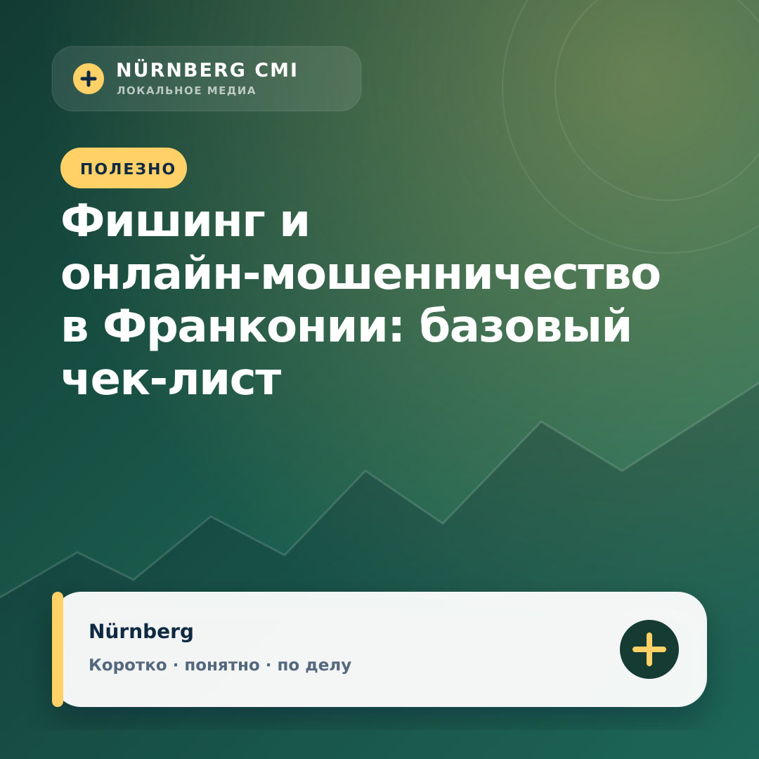 Фишинг и онлайн‑мошенничество в Франконии: базовый чек‑лист