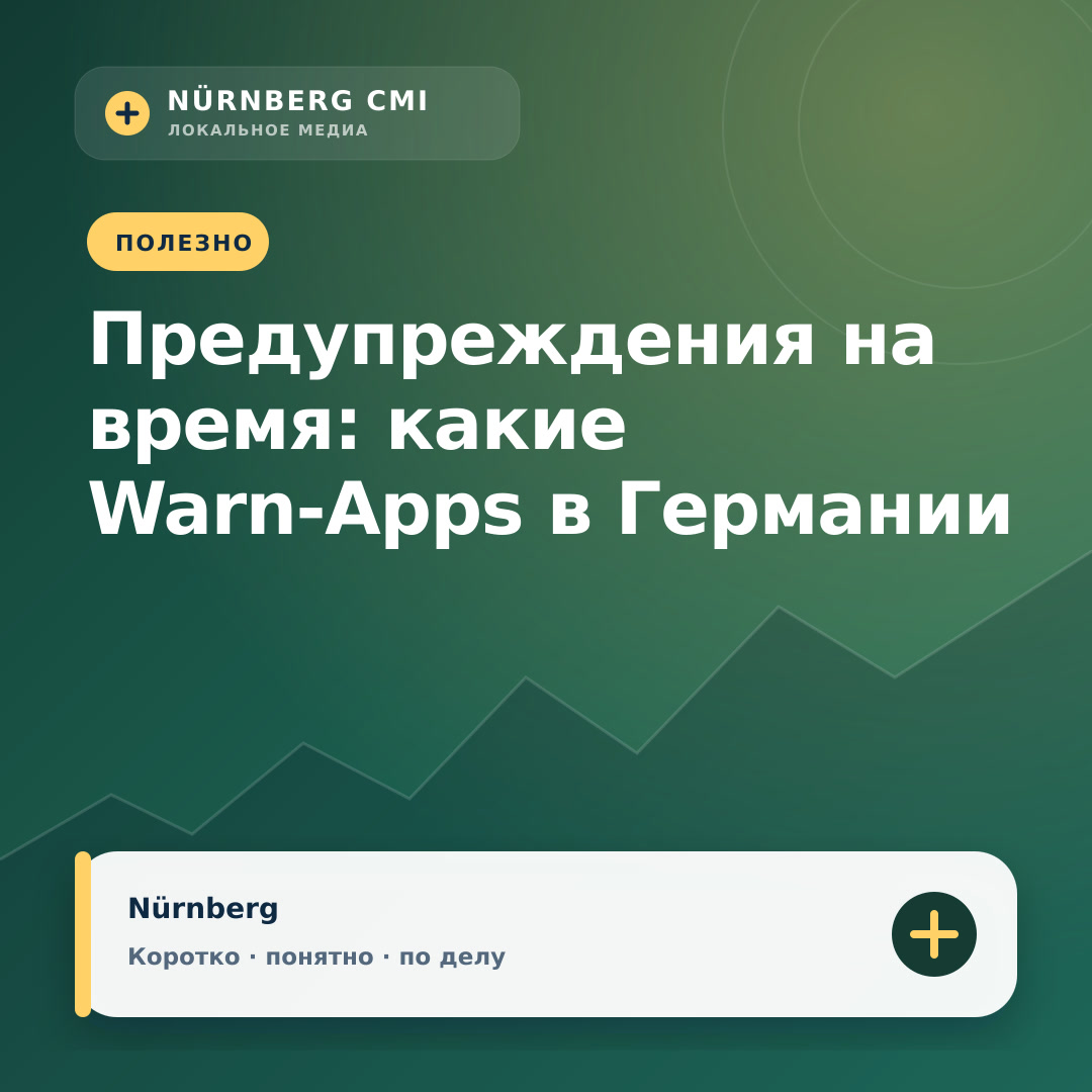Предупреждения на время: какие Warn-Apps в Германии