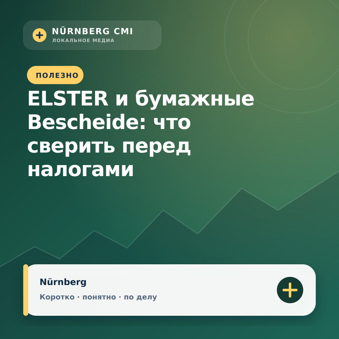 ELSTER и бумажные Bescheide: что сверить перед налогами