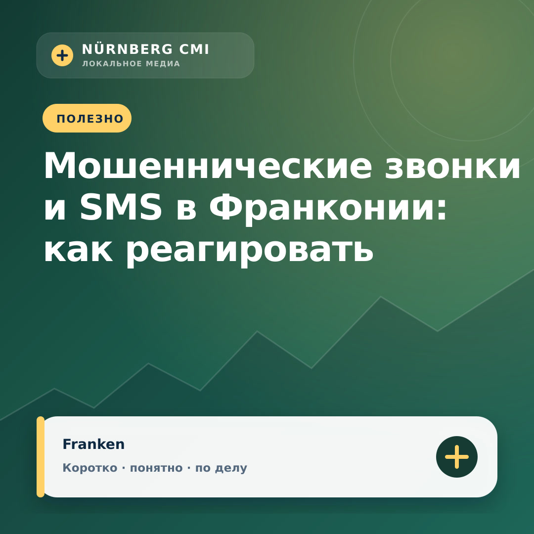 Мошеннические звонки и SMS в Франконии: как реагировать