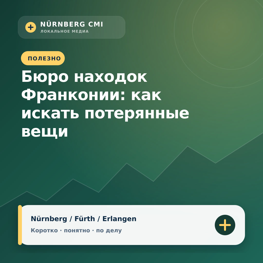 Бюро находок Франконии: как искать потерянные вещи
