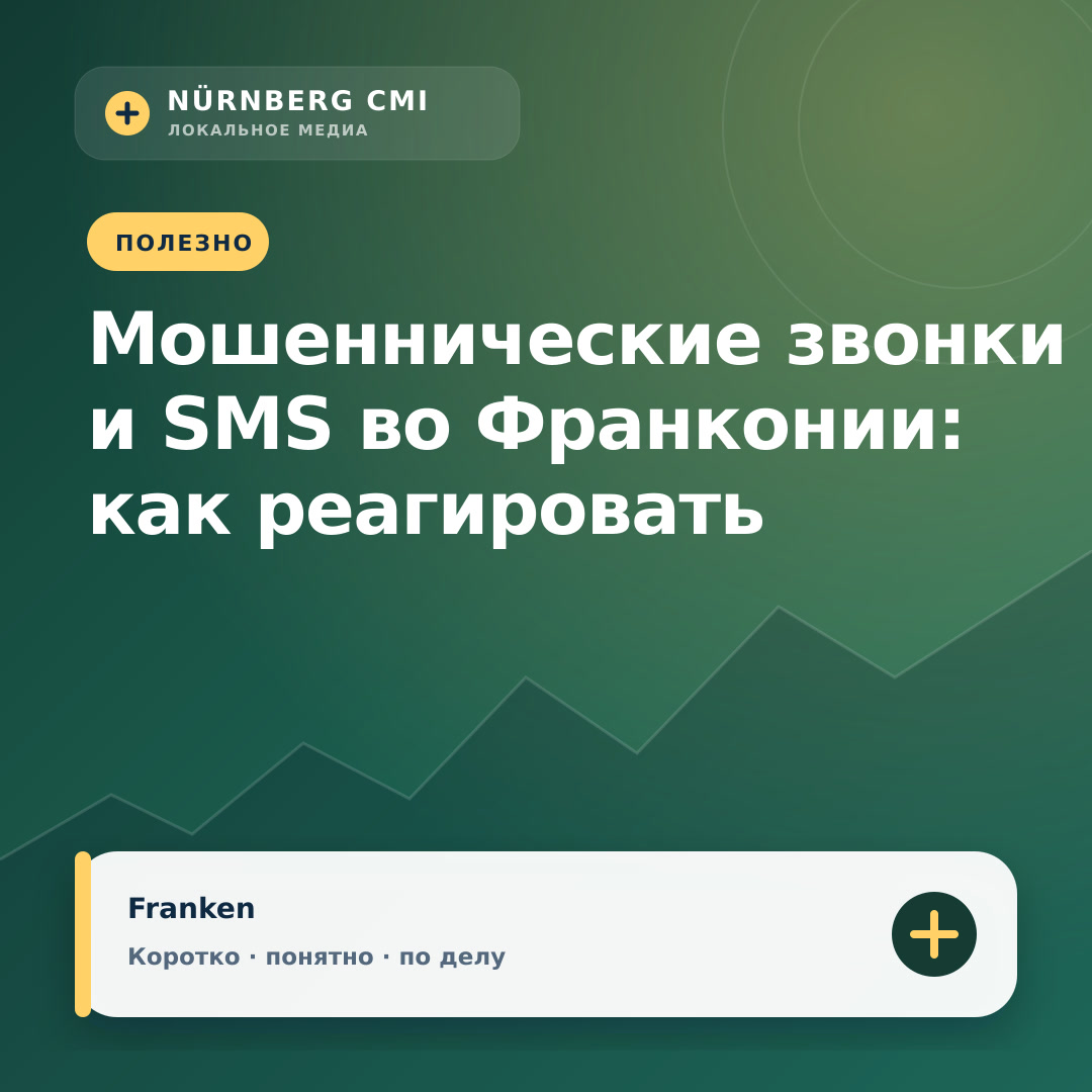 Мошеннические звонки и SMS во Франконии: как реагировать